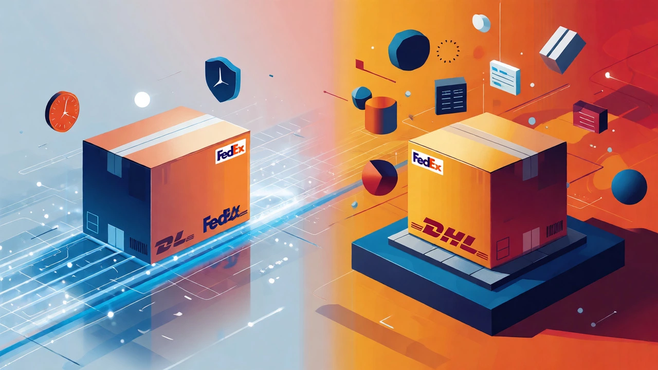 Conceptual art comparing smooth delivery vs customs delays